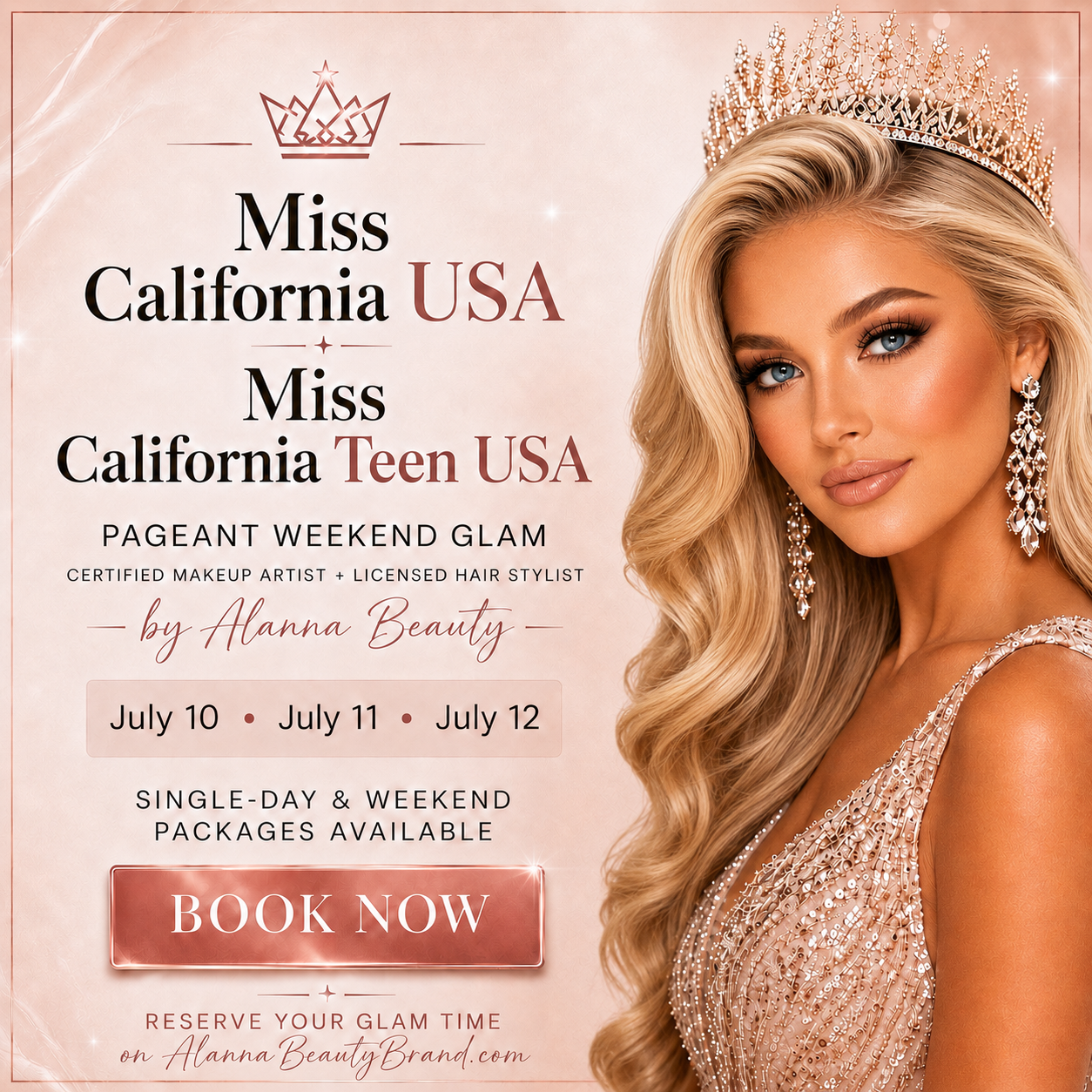 Miss California USA/ Miss California Teen USA Glam Team