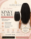 Raw Cambodian Kinky Curly Clip In Extensions