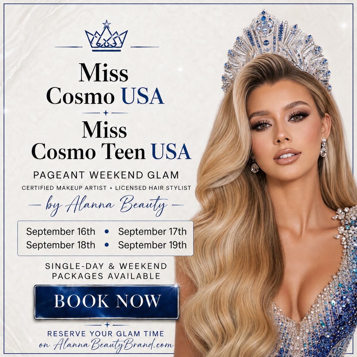 Miss Cosmo USA/ Miss Cosmo Teen USA National Pageant Glam Team