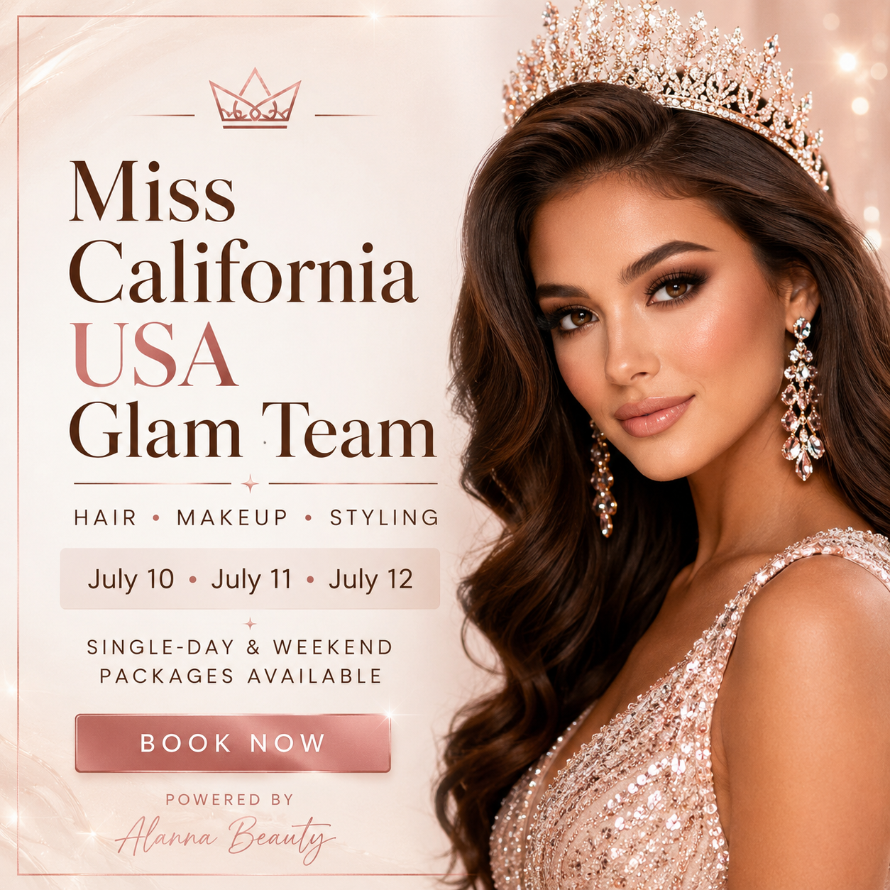 Miss California USA Glam Team