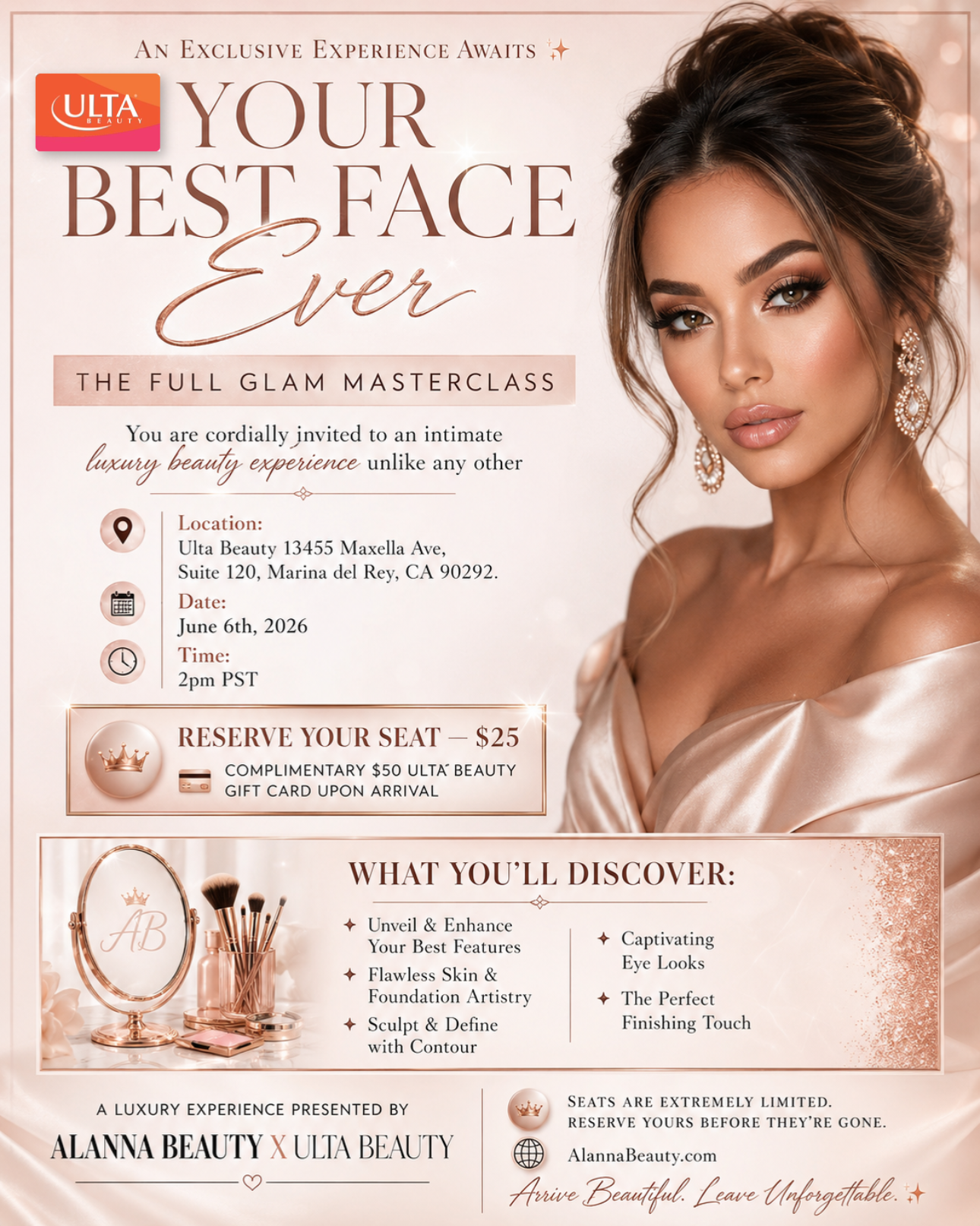 Registration: Full Glam Masterclass